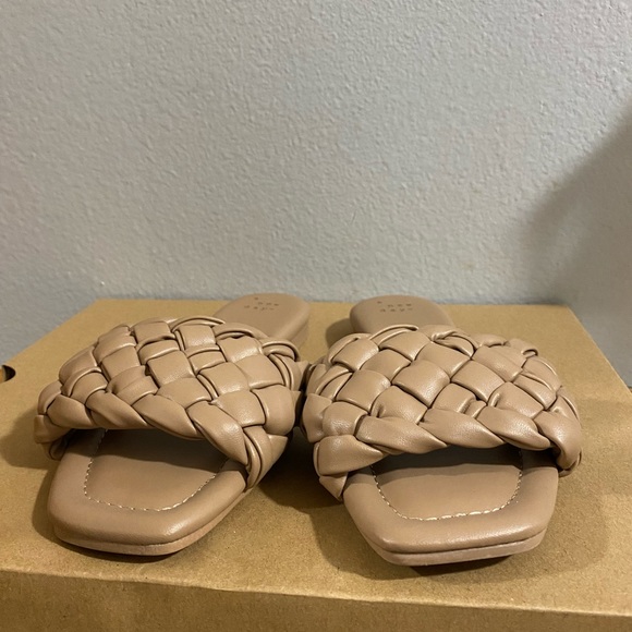 A NEW DAY TAN KNITTED SANDALS - Picture 4 of 4